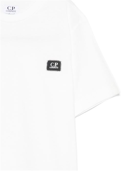 T-shirt bambino CP Company bianca con logo CP COMPANY kids | CMM00SLAA1710135
